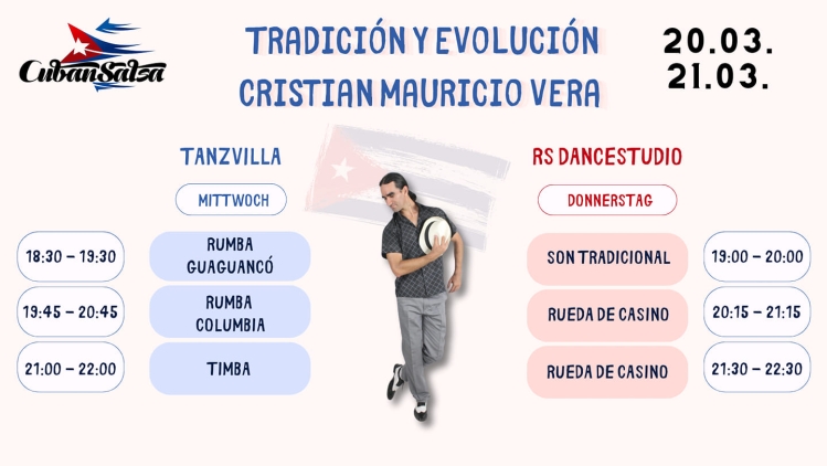 Cuban Salsa Workshop Days con Cristian Mauricio Vera